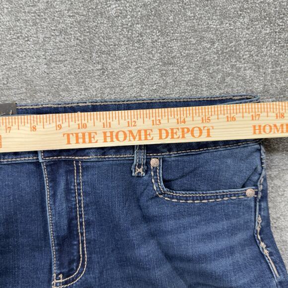 Wrangler Retro Mae Mid Rise Boot Cut Jeans Blue Stretch Denim Womens 13x32 Rodeo - Picture 4 of 11